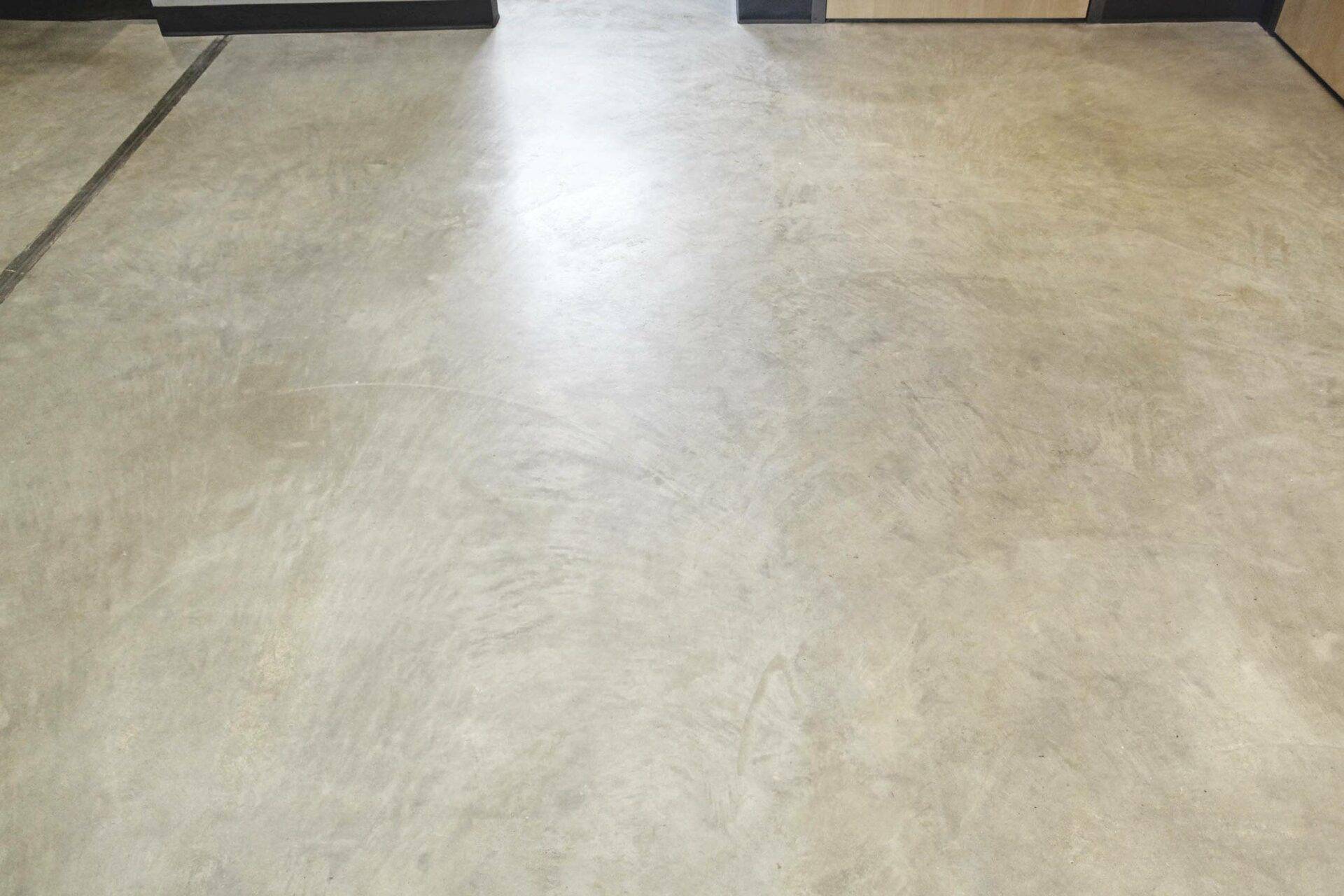 White Polished Concrete Floor