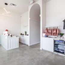 Beem Light Sauna polished concrete, Fort Worth