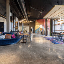 Aloft Hotel polished concrete floor