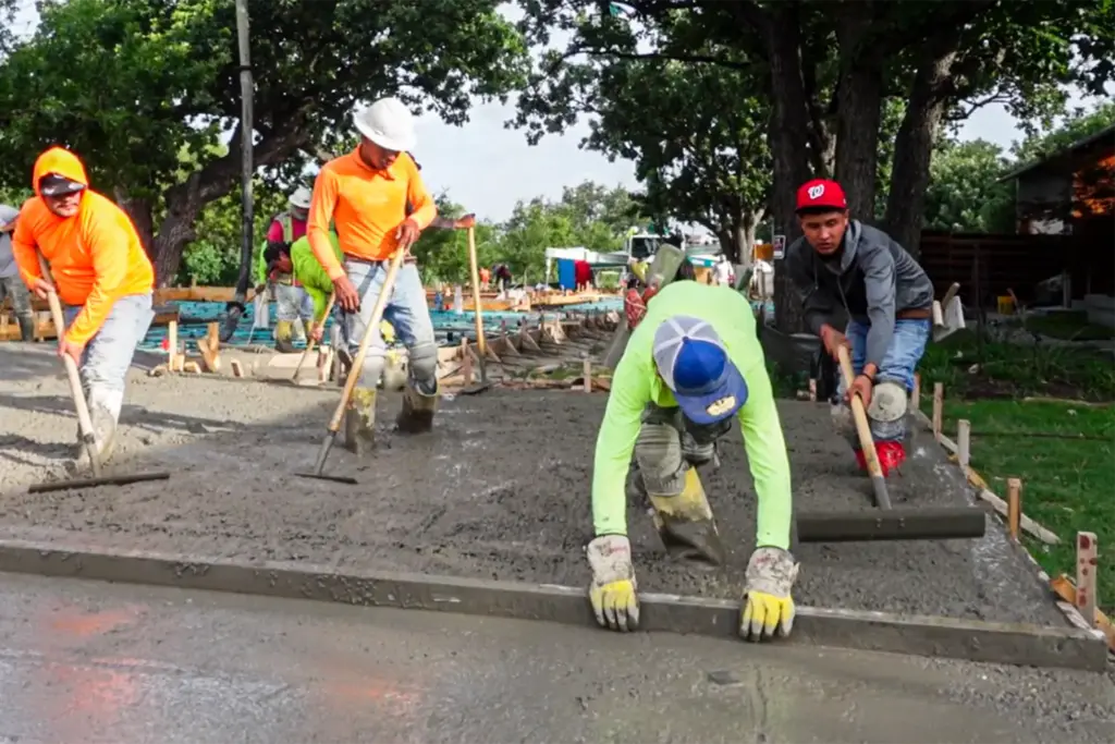 troweling technique